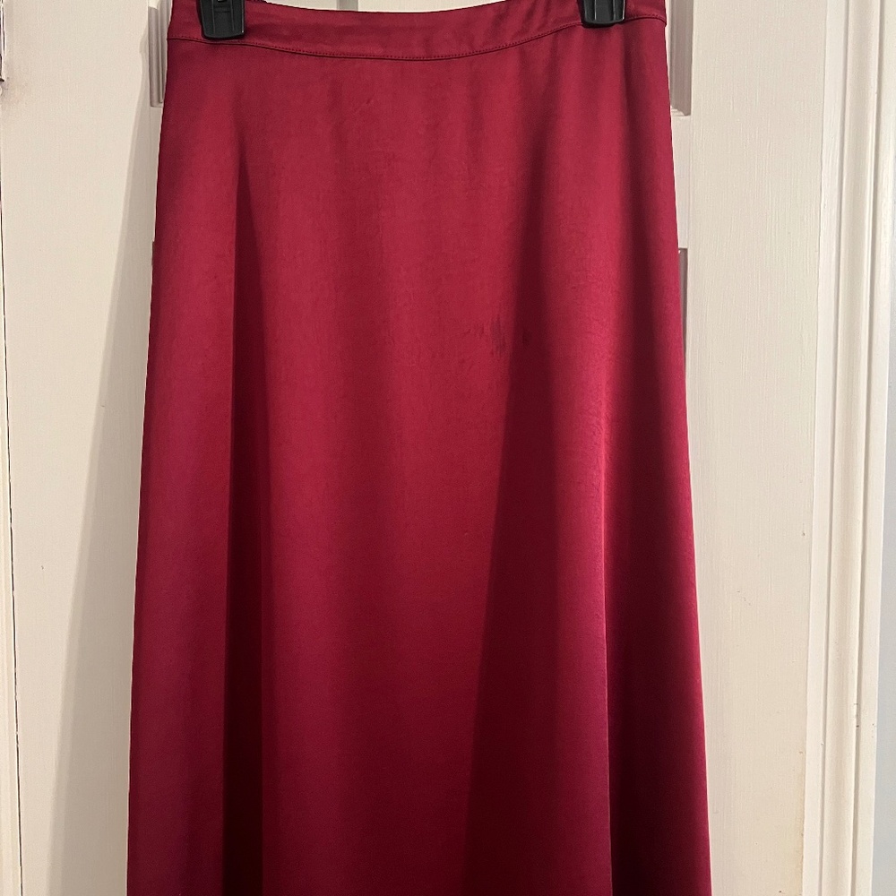 Chico’s Silk-like A-line skirt